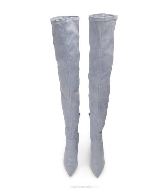 Stiletto-Stiefel| de Tony Bianco Frauen Avah lange Stiefel Denim-Stretch 4624564
